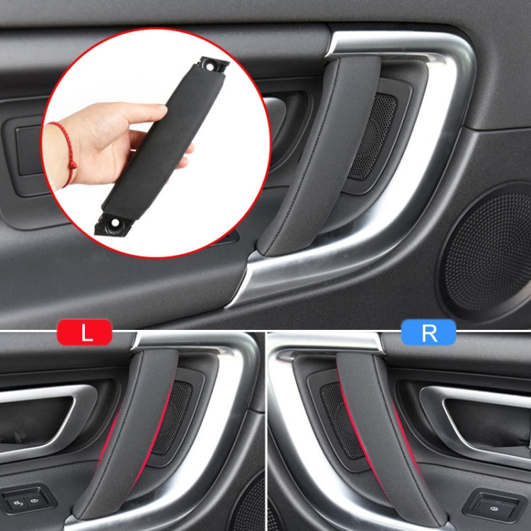 For Land Rover Discovery 2015-2019 Car Leather Texture Inside Door Right Handle LR076163, Left and Right  Driving, Leather Texture Right Handle