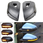 1 Pair For Volkswagen Golf 6 MK6 Car Dynamic LED Turn Signal Light Rearview Mirror Flasher Water Blinker, with Hole, For Volkswagen Golf 6 MK6, with Hole