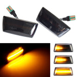 2pcs For Chevrolet Cruze 2009-2014 Car Dynamic LED Fender Side Light 1713423, For Chevrolet Cruze 2009-2014 (Transparent), For Chevrolet Cruze 2009-2014 (Transparent Black)