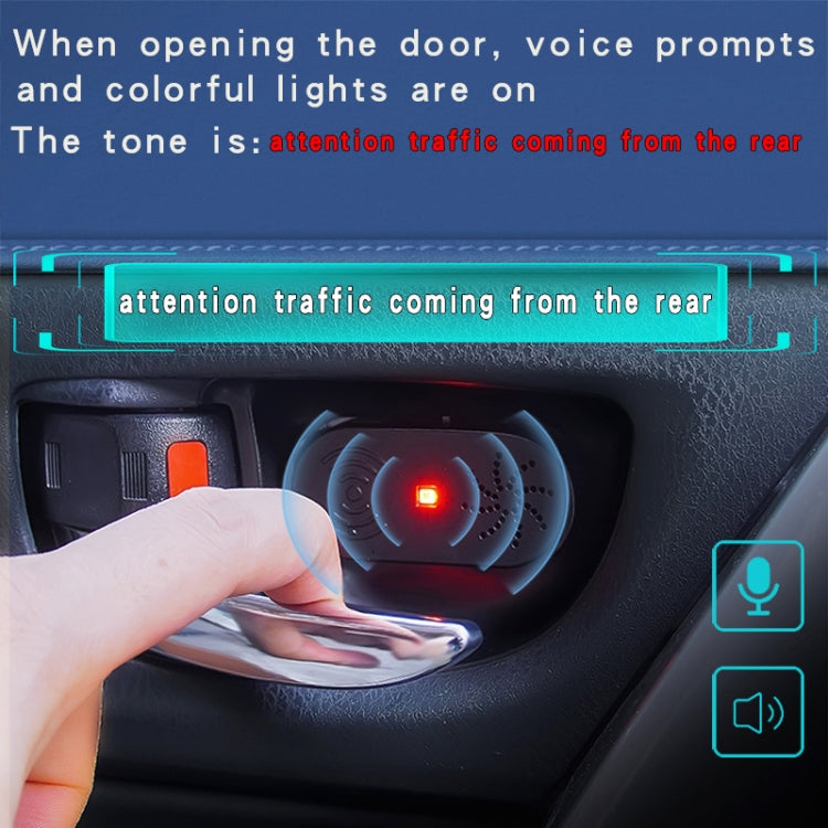 Car Door Opener Alarm Automatic Induction Voice LED Prompt Light, Door Opener Alarm