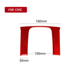 Car Carbon Fiber Gear Decorative Sticker for Honda Tenth Generation Civic 2016-2019, Left and Right Drive Universal, Gear