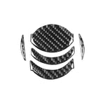 5 PCS Car Carbon Fiber Central Air Outlet Decorative Sticker for Nissan GTR R35 2008-2016, Left and Right Drive Universal, Central Air Outlet