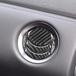 5 PCS Car Carbon Fiber Central Air Outlet Decorative Sticker for Nissan GTR R35 2008-2016, Left and Right Drive Universal, Central Air Outlet