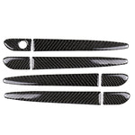 One Set Car Carbon Fiber Outside Door Handle without Smart Hole Decorative Sticker for Mazda CX-5 2017-2018, Right Drive, Outside Door Handle without Smart Hole, Right Drive
