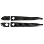 One Set Car Carbon Fiber Outside Door Handle with Smart Hole Decorative Sticker for Mazda CX-5 2017-2018, Right Drive, Outside Door Handle with Smart, Right Drive