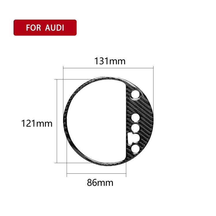 Car Carbon Fiber Gear Shift Position Panel Decorative Sticker for Audi TT 8n 8J MK123 TTRS 2008-2014, Right Drive, Gear Shift Position