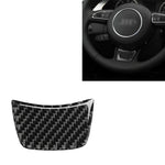 Car Carbon Fiber Steering Wheel Decorative Sticker for Audi A3 / S3 2014-2019, Left and Right Drive Universal, Steering Wheel