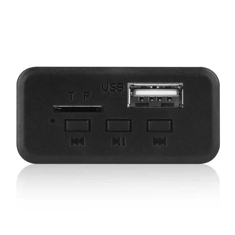 บอร์ดถอดรหัสเครื่องเล่น MP3 เสียงรถยนต์ 12V วิทยุ FM การ์ด TF USB AUX พร้อมบลูทูธ, 38, 38 (สีขาว)