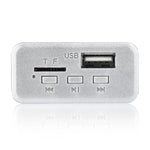 บอร์ดถอดรหัสเครื่องเล่น MP3 เสียงรถยนต์ 12V วิทยุ FM การ์ด TF USB AUX พร้อมบลูทูธ, 38, 38 (สีขาว)