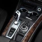 Car Carbon Fiber Water Cup Holder Decorative Sticker for BMW E70 X5 / E71 X6 2009-2013, Left Drive, Water Cup Holder(Left Drive)