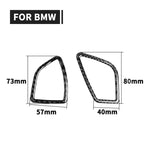 2 PCS Car Carbon Fiber Dashboard Air Outlet Decorative Sticker for BMW 3 Series F30 2013-2018 / 3GTSeries F34 2013-2017, Right Drive, Dashboard Air Outlet