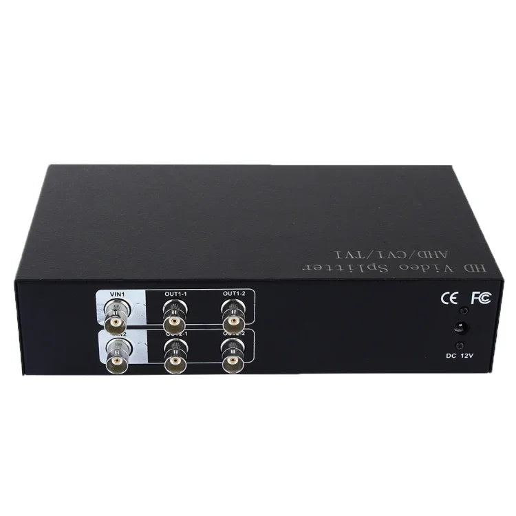 ตัวแยกสัญญาณวิดีโอโคแอกเชียล AHD / CVI / TVI 2 เป็น 4, 2 เป็น 4