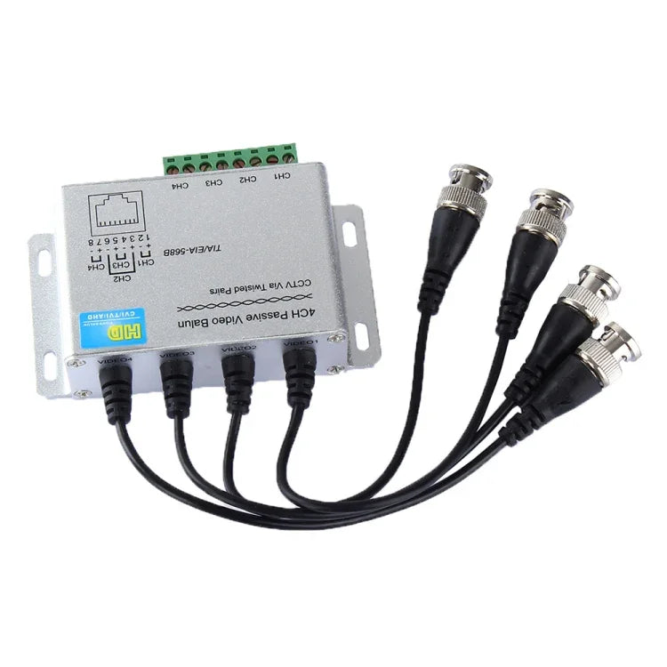 HD204A-F HD-CVI/TVI/AHD กล้องวงจรปิด 4 ช่อง สายวิดีโอ UTP แบบพาสซีฟ, HD204A-F