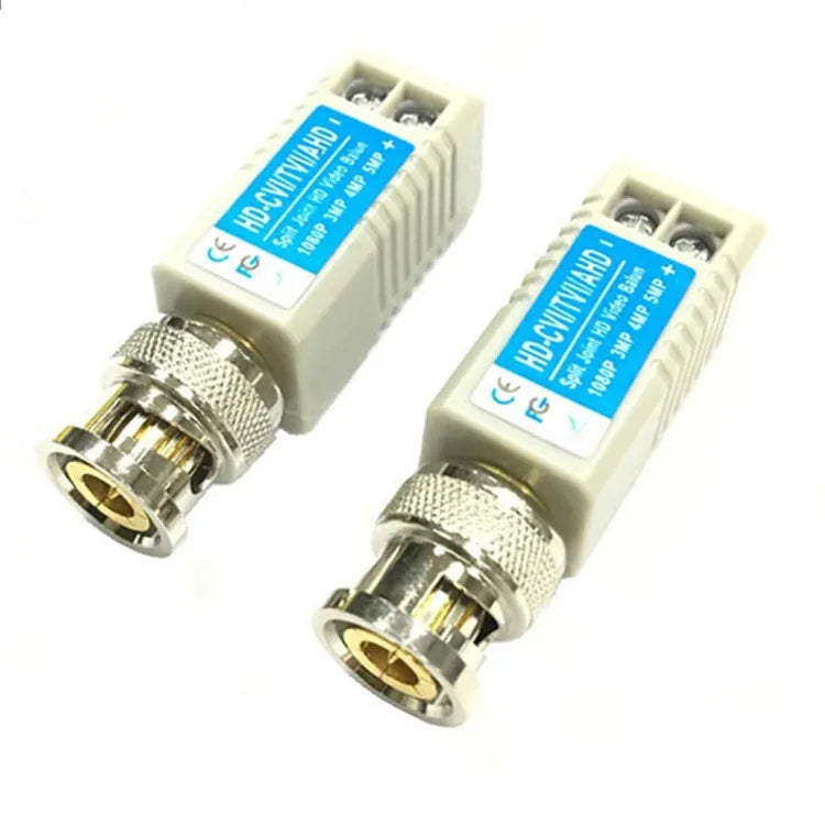 2 ชิ้น Anpwoo 100B รุ่นอัปเกรด แบบสกรูสำหรับสายโคแอกเชียล HD-CVI/AHD/CVI 1 ช่อง แบบพาสซีฟ, แบบสกรูสำหรับสายโคแอกเชียล