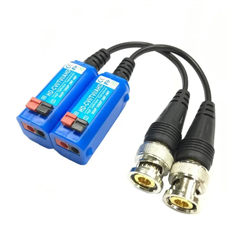 2 ชิ้น Anpwoo 800C สายต่อแบบเชื่อมได้ แบบกดด้านบน ไม่ใช้สกรู สายวิดีโอ HD-CVI/AHD/HDVI 1 ช่อง แบบพาสซีฟ, แบบพาสซีฟ