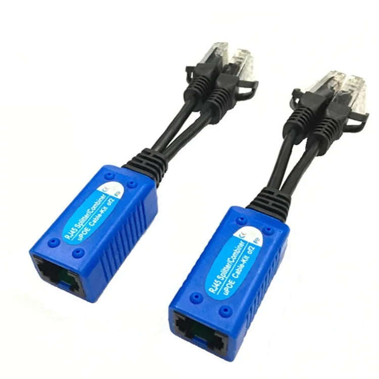 2 ชิ้น Anpwoo UPOE01 แบบต่อสายได้ 2 in 1 POE (พลังงาน + อีเธอร์เน็ต) แบบพาสซีฟ, UPOE01