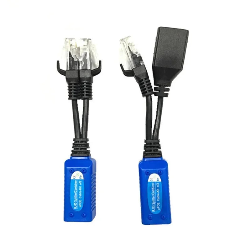 2 ชิ้น Anpwoo UPOE02 แบบต่อสายได้ 2 in 1 POE (พลังงาน + อีเธอร์เน็ต) แบบพาสซีฟ, UPOE02