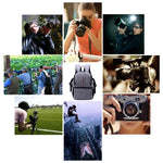 กระเป๋ากล้องกันน้ำไนลอนอเนกประสงค์พร้อมบุกันกระแทกสำหรับกล้อง Nikon Canon DSLR