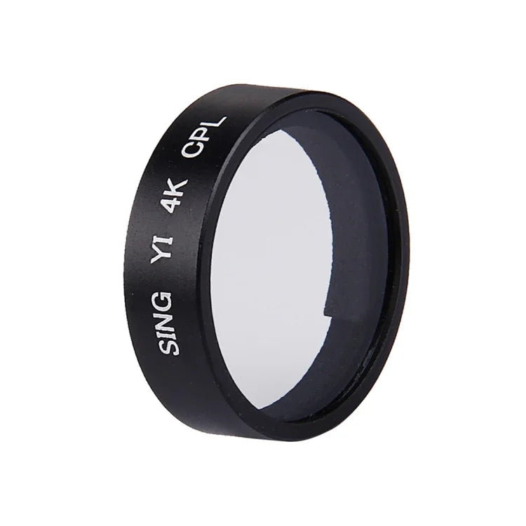 SING สำหรับ Xiaomi Xiaoyi Yi II Sport Action Camera ฟิลเตอร์ CPL 4K, ฟิลเตอร์ CPL 4K