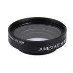 JUNESTAR สำหรับ Xiaomi Xiaoyi Yi II 4K Sport Action Camera ฟิลเตอร์ UV 37 มม. + ฝาครอบเลนส์, ฟิลเตอร์ UV + ฝาครอบเลนส์