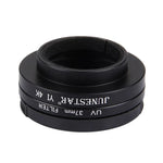 JUNESTAR สำหรับ Xiaomi Xiaoyi Yi II 4K Sport Action Camera ฟิลเตอร์ UV 37 มม. + ฝาครอบเลนส์, ฟิลเตอร์ UV + ฝาครอบเลนส์