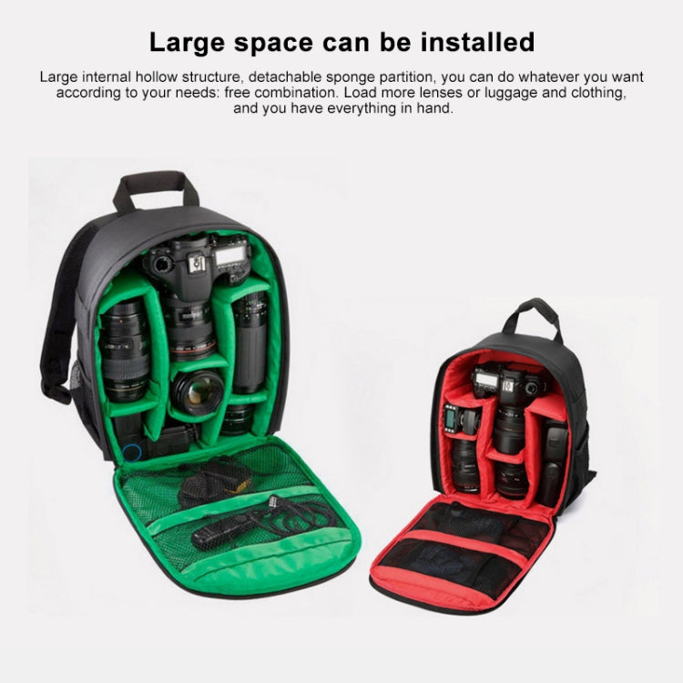 กระเป๋ากล้องเป้สะพายหลังสำหรับกิจกรรมกลางแจ้ง INDEPMAN DL-B012 สำหรับ GoPro, SJCAM, Nikon, Canon, Xiaomi Xiaoyi YI, ขนาด: 27.5 * 12.5 * 34 ซม.