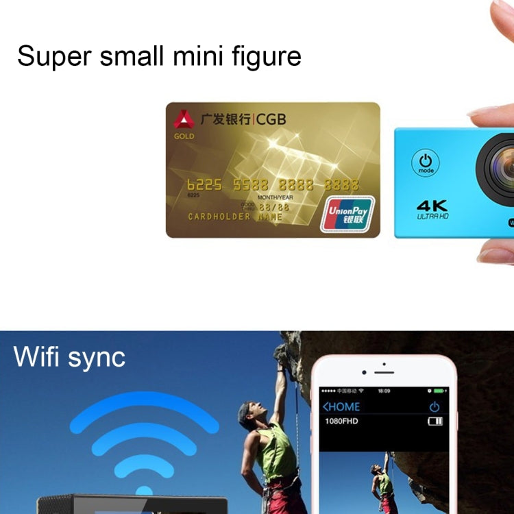 F60 กล้องกีฬา WiFi มุมกว้าง 170 องศา หน้าจอ 2.0 นิ้ว พร้อมเคสกันน้ำ, รองรับการ์ด Micro SD 64GB, F60 (สีเหลือง), F60 (สีขาว), F60 (สีเงิน), F60 (สีม่วง), F60 (สีน้ำเงิน), F60 (สีทอง), F60 (สีดำ)