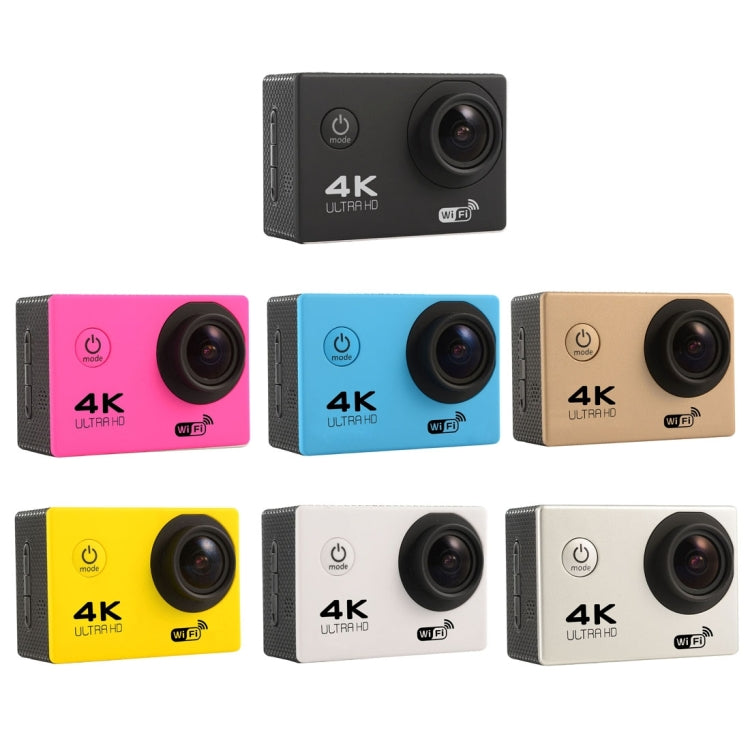 F60 กล้องกีฬา WiFi มุมกว้าง 170 องศา หน้าจอ 2.0 นิ้ว พร้อมเคสกันน้ำ, รองรับการ์ด Micro SD 64GB, F60 (สีเหลือง), F60 (สีขาว), F60 (สีเงิน), F60 (สีม่วง), F60 (สีน้ำเงิน), F60 (สีทอง), F60 (สีดำ)