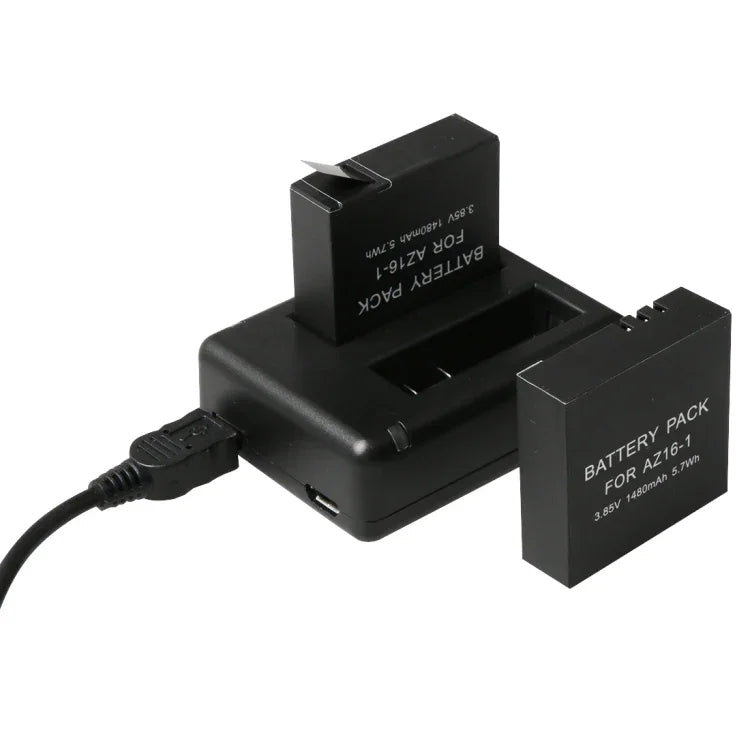 ที่ชาร์จแบตเตอรี่ USB คู่ BC-AZ16 สำหรับ Xiaomi Xiaoyi II 4K, สำหรับ Xiaomi Xiaoyi II 4K