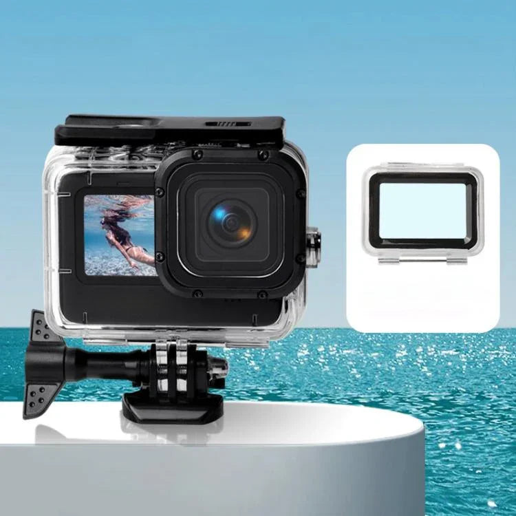 เคสกันน้ำ + ฝาหลังสัมผัสสำหรับ GoPro HERO10 Black / HERO9 Black, เคส + ฝาครอบสัมผัสสำหรับ GoPro9