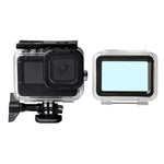 เคสกันน้ำ + ฝาหลังสัมผัสสำหรับ GoPro HERO10 Black / HERO9 Black, เคส + ฝาครอบสัมผัสสำหรับ GoPro9