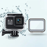 เคสกันน้ำ 45 ม. พร้อมฝาหลังสัมผัสสำหรับ GoPro HERO8 Black, เคส + ฝาครอบสัมผัสสำหรับ GoPro8