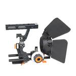 ชุดกรงกล้อง YELANGU YLG1105A รวมกรงกล้องวิดีโอ สเตบิไลเซอร์ / โฟกัสตาม / แมตต์บ็อกซ์ สำหรับ Sony GH4 / A7S / A7 / A7R / A72 / A7RII / A7SII / A6000 / A6500 / A6300 / A7R3 / A7S3 / A7R4