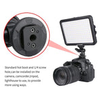 YELANGU YLG0504B ไฟสตูดิโอวิดีโอและถ่ายภาพ 204 LEDs 1000LM 3300-5600K ไม่มีขั้ว ปรับความสว่างได้ สำหรับกล้อง Canon, Nikon, DSLR, 204 LEDs