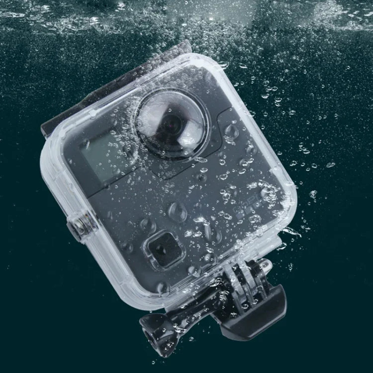 เคสกันน้ำสำหรับ GoPro Fusion ขนาด 40 ม. พร้อมตัวยึดพื้นฐานแบบสแนปและสกรู & ประแจ, สำหรับ GoPro Fusion