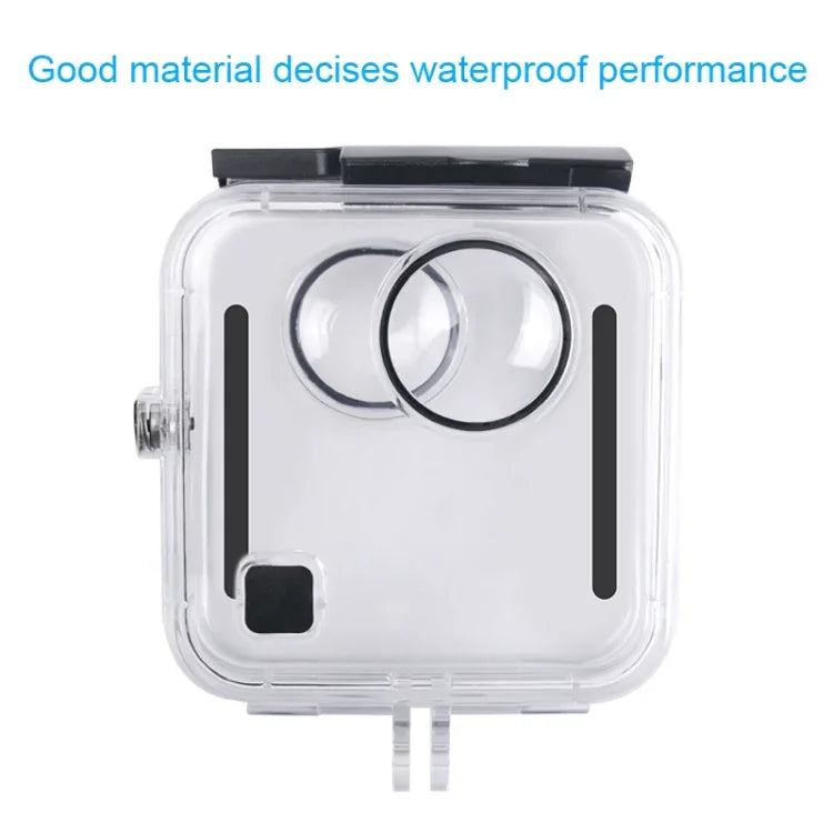 เคสกันน้ำสำหรับ GoPro Fusion ขนาด 40 ม. พร้อมตัวยึดพื้นฐานแบบสแนปและสกรู & ประแจ, สำหรับ GoPro Fusion