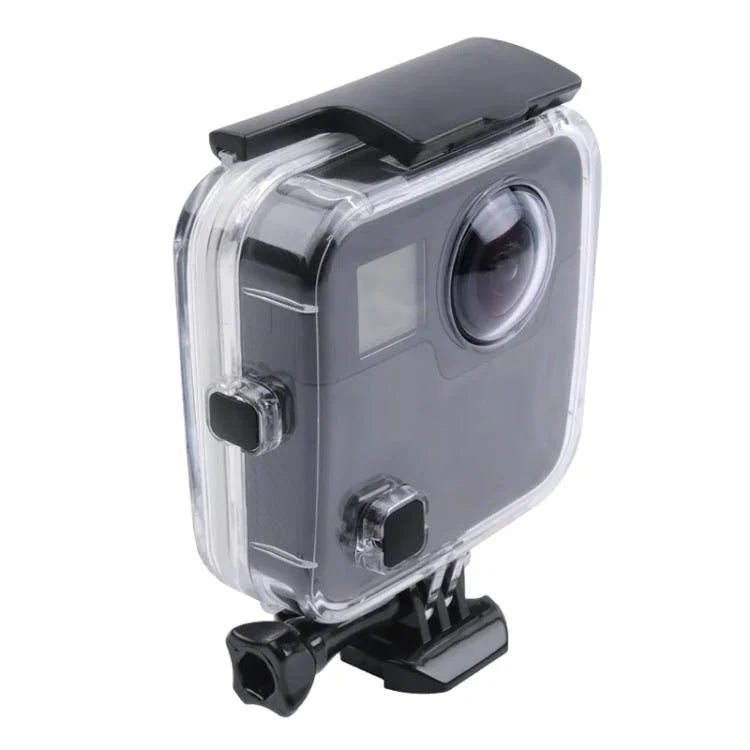 เคสกันน้ำสำหรับ GoPro Fusion ขนาด 40 ม. พร้อมตัวยึดพื้นฐานแบบสแนปและสกรู & ประแจ, สำหรับ GoPro Fusion