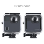 เคสกันน้ำสำหรับ GoPro Fusion ขนาด 40 ม. พร้อมตัวยึดพื้นฐานแบบสแนปและสกรู & ประแจ, สำหรับ GoPro Fusion