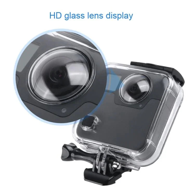 เคสกันน้ำสำหรับ GoPro Fusion ขนาด 40 ม. พร้อมตัวยึดพื้นฐานแบบสแนปและสกรู & ประแจ, สำหรับ GoPro Fusion