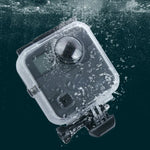 เคสกันน้ำสำหรับ GoPro Fusion ขนาด 40 ม. พร้อมตัวยึดพื้นฐานแบบสแนปและสกรู & ประแจ, สำหรับ GoPro Fusion