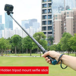 ขาตั้งกล้องพกพาพับได้สำหรับเซลฟี่แบบไม้เซลฟี่สำหรับ GoPro, Insta360, DJI และกล้องแอคชั่นอื่นๆ, ความยาว: 23.5-81 ซม., RUIGPRO