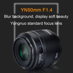 เลนส์โฟกัสอัตโนมัติรูรับแสงกว้าง YONGNUO YN50MM F1.4C สำหรับ Canon, YN50mm F1.4C