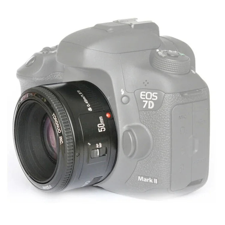 เลนส์โฟกัสอัตโนมัติ YONGNUO YN50MM F1.8C II F1.8 สำหรับ Canon EF Mount เลนส์ใหม่, YN50mm F1.8C II