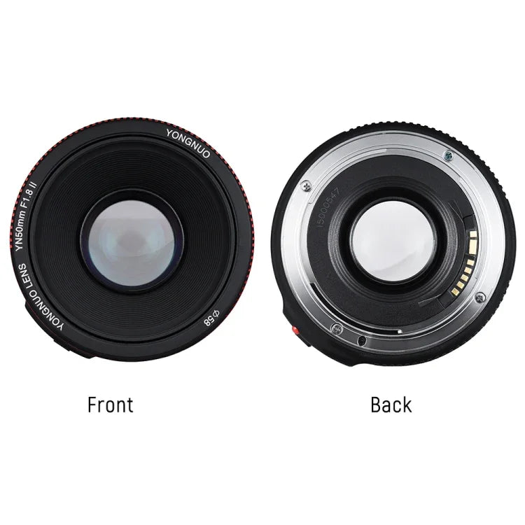 เลนส์โฟกัสอัตโนมัติ YONGNUO YN50MM F1.8C II F1.8 สำหรับ Canon EF Mount เลนส์ใหม่, YN50mm F1.8C II