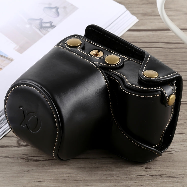 กระเป๋าเคสหนัง PU ครอบตัวกล้องพร้อมสายสะพายสำหรับ Sony A5100, สำหรับ Sony A5100
