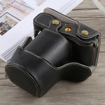 กระเป๋าใส่กล้องหนัง PU แบบเต็มตัวพร้อมสายสะพาย สำหรับ Fujifilm X-A5, สำหรับ FUJI X-A5