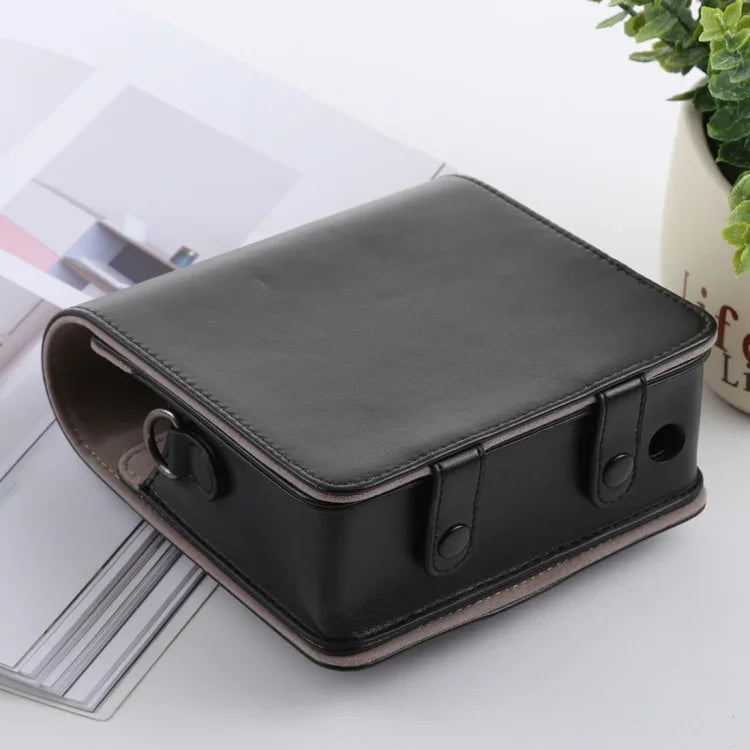 กระเป๋าใส่กล้องหนัง PU แบบเต็มตัวสไตล์วินเทจพร้อมสายสะพาย สำหรับ FUJIFILM instax SQUARE SQ6, สำหรับ FUJI SQ6
