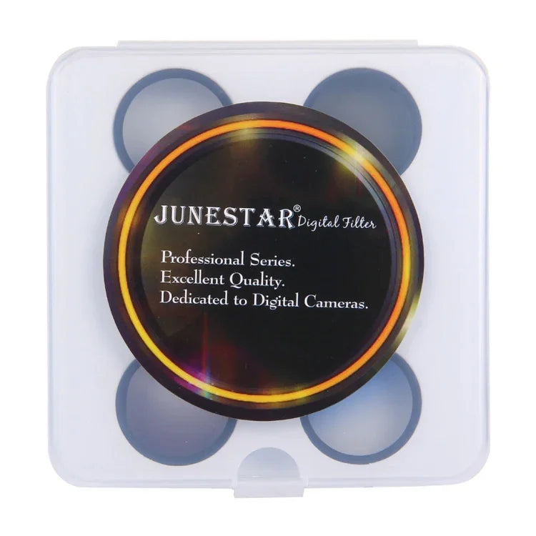 JUNESTAR ชุดฟิลเตอร์เลนส์มืออาชีพ 6-in-1 ขนาด 34 มม. (CPL + UV + แดงไล่ระดับ + ส้มไล่ระดับ + น้ำเงินไล่ระดับ + เทาไล่ระดับ) สำหรับ DJI Phantom 3 & 4