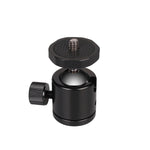 หัวบอลโลหะหมุน 360 องศาขนาดเล็กสำหรับกล้อง DSLR และดิจิทัล สีแดง ดำ น้ำเงิน