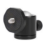 หัวบอลโลหะหมุน 360 องศาขนาดเล็กสำหรับกล้อง DSLR และดิจิทัล สีแดง ดำ น้ำเงิน